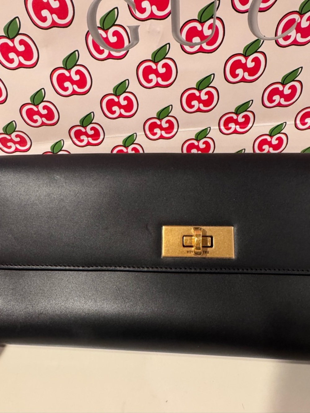 BALENCIAGA 
Money Elongate Leather Shoulder Bag - Picture 8 of 15